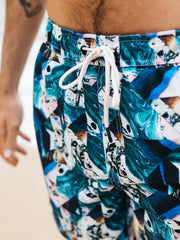 Men's Atlas Print Swim Shorts